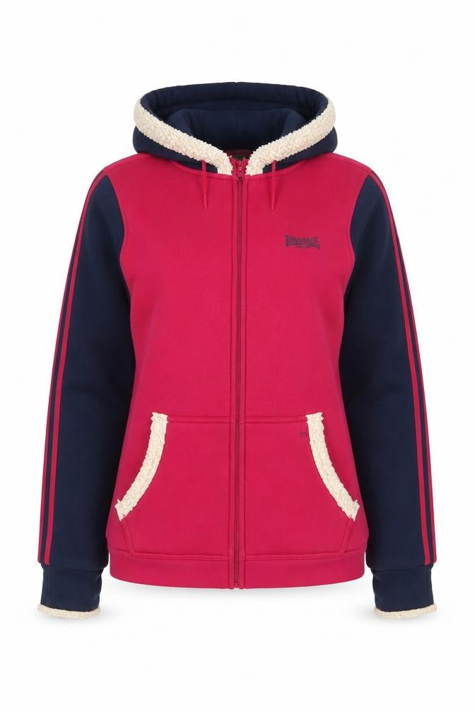 Lonsdale Women’s Red Hooded Jacket, Size 16