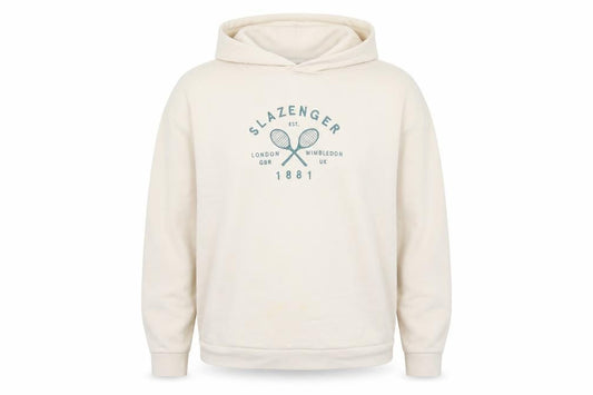 Slazenger Beige Pullover Hoodie, Size 14, Womens, Graphic Print