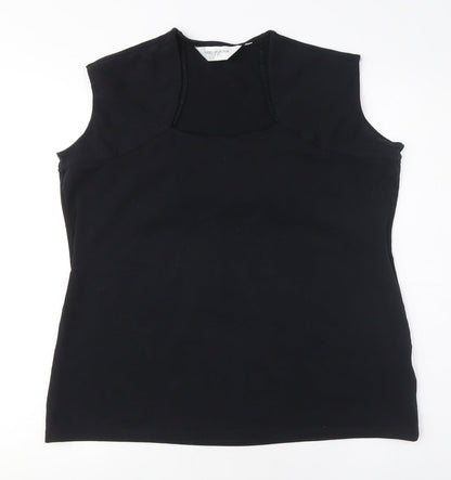 Russell Womens Collection Black 2XL Basic Cotton Tank