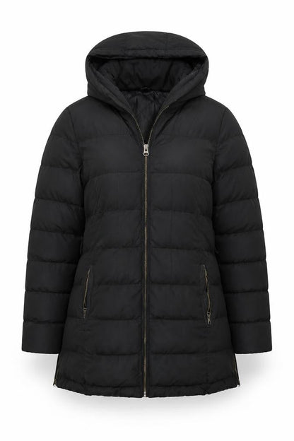 Golddigga Women's Black Puffer Jacket UK Size 14