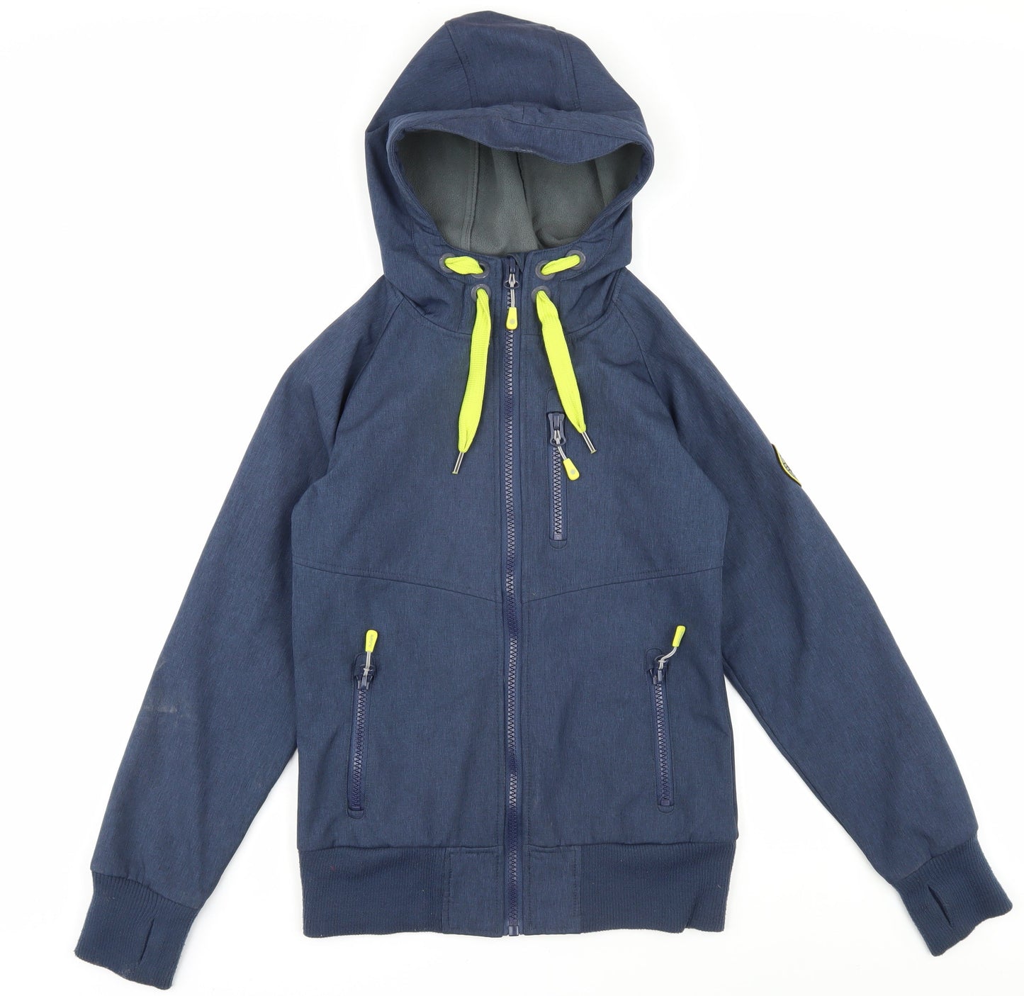 Surfanic Unisex Navy Softshell Hooded Jacket Small