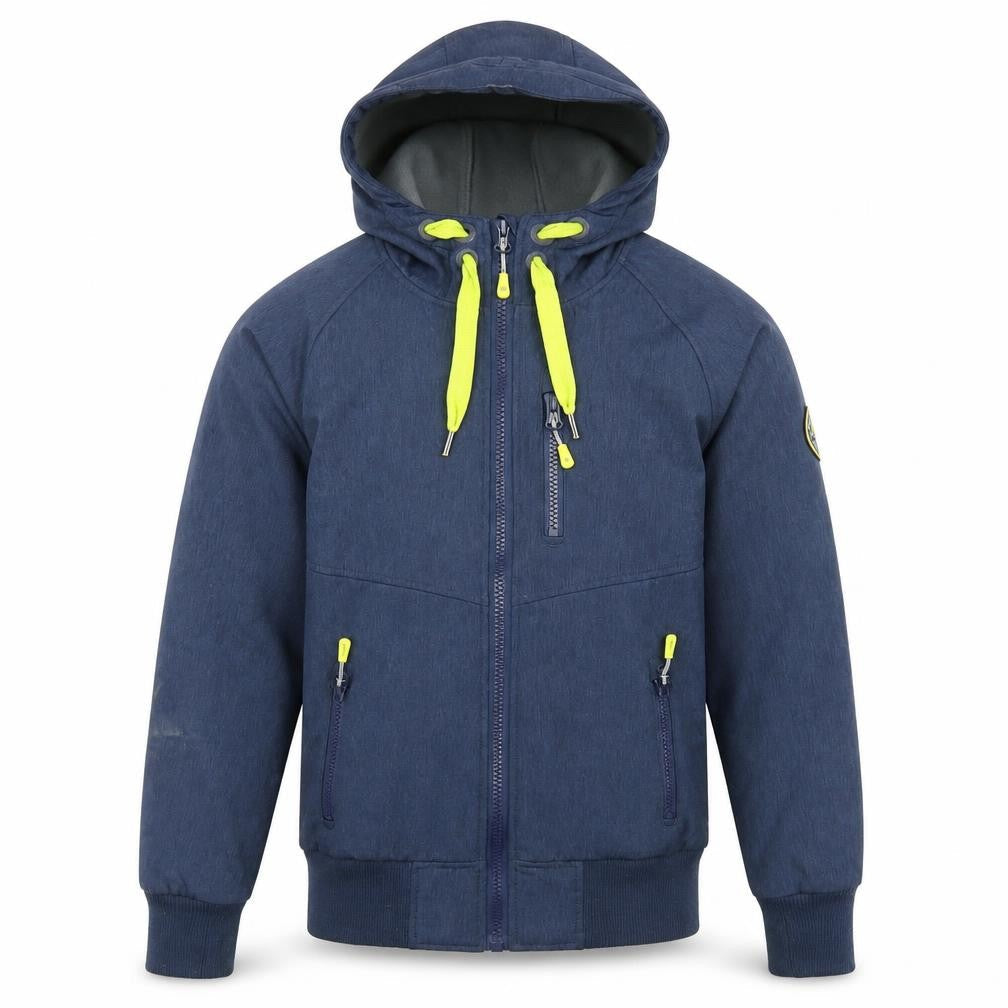 Surfanic Unisex Navy Softshell Hooded Jacket Small