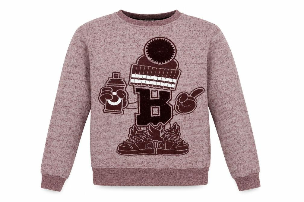 Beck & Hersey Women’s Red Graphic Pullover Sweatshirt S