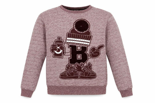 Beck & Hersey Women’s Red Graphic Pullover Sweatshirt S
