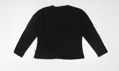 Falmer Womens Heritage Black S Logo Pullover Sweatshirt Casual