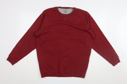 James Womens Pringle Red Pullover Sweatshirt M Casual