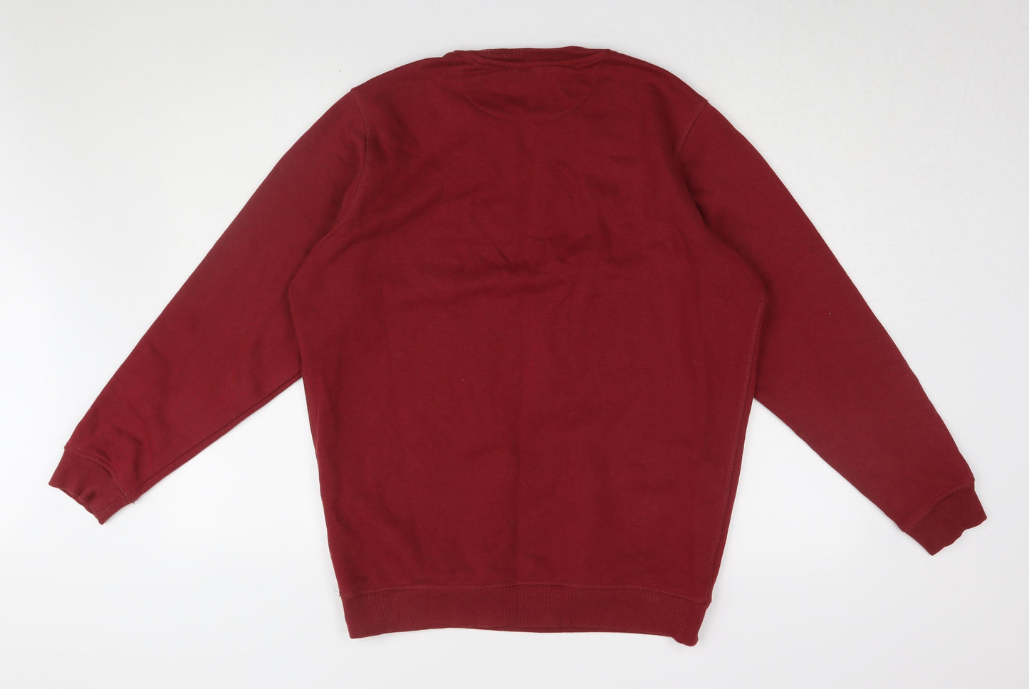 James Pringle Red Pullover Sweatshirt M Unisex Casual