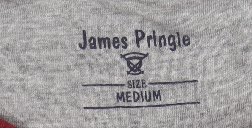 James Pringle Red Pullover Sweatshirt M Unisex Casual
