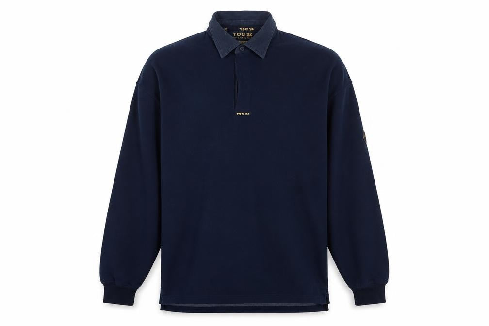 TOG 24 Men's Blue Long Sleeve Polo L
