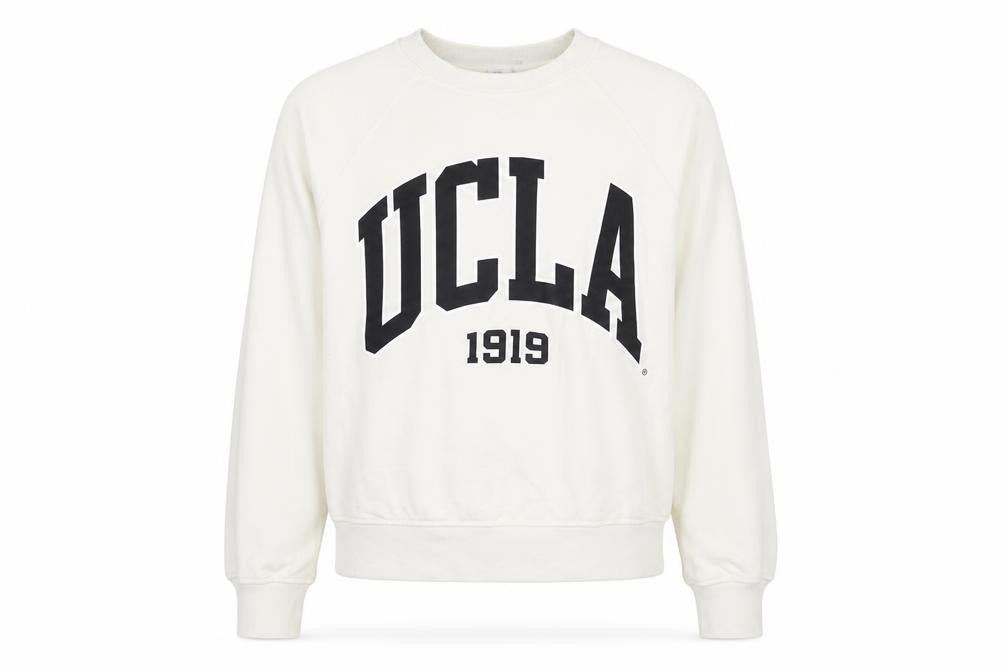 H&M Unisex Adults White UCLA Pullover Sweatshirt M