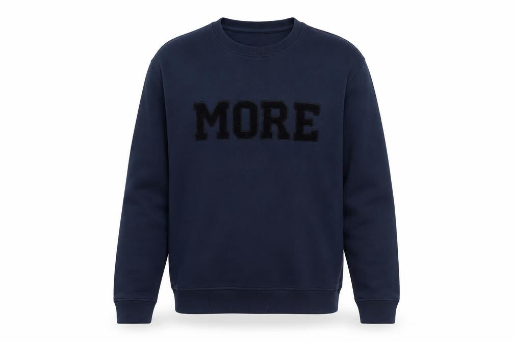 Mango Men's Blue Cotton Pullover Sweatshirt M