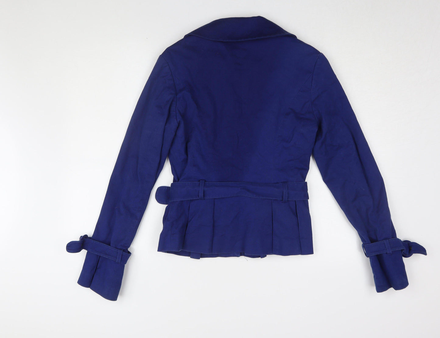 Vila Women's Blue Belted Jacket Size M