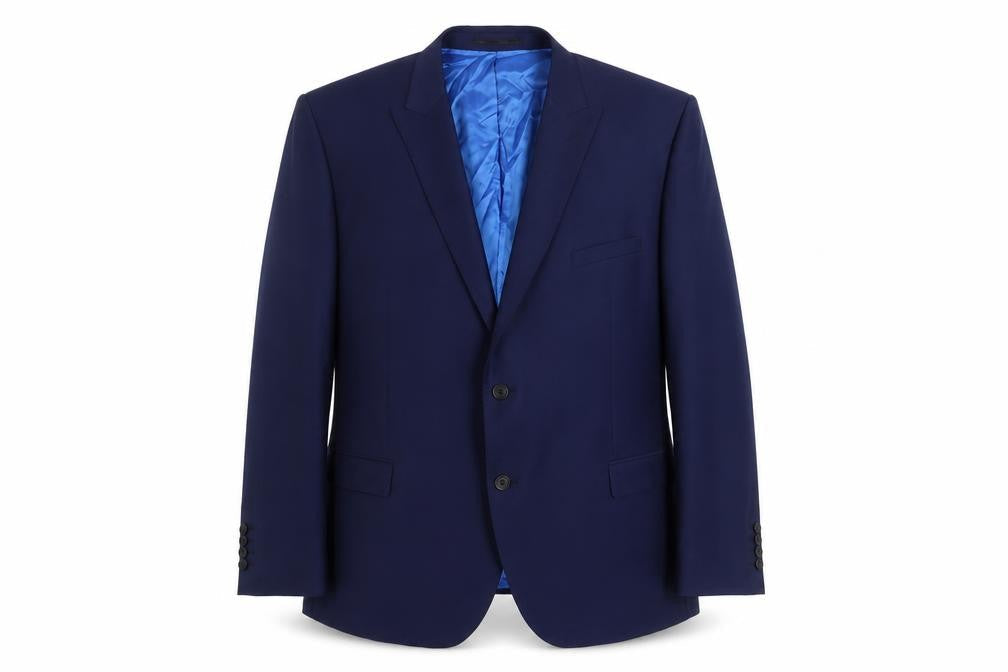 Santinelli Men's Blue Slim Suit Jacket 54S