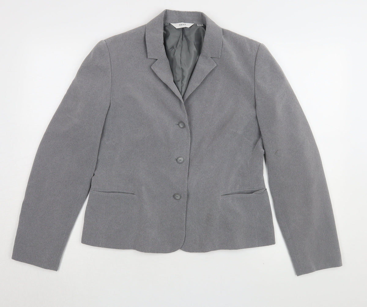 Next Women's Grey Suit Jacket Size 14, Formal Workwear