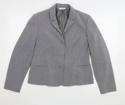 Next Women's Grey Suit Jacket Size 14, Formal Workwear