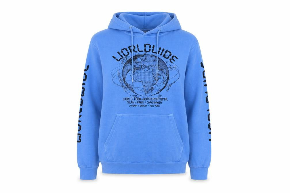 PrettyLittleThing Women's Blue Pullover Hoodie Size S