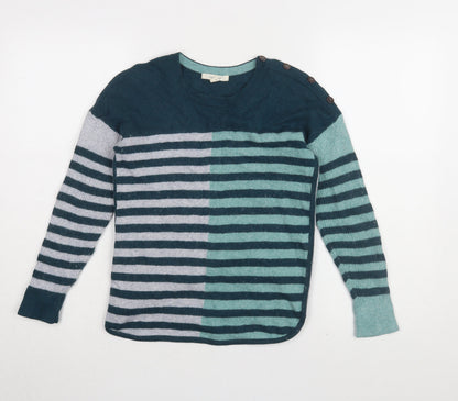 White Stuff Women's Multicoloured Striped Pullover, Size 8