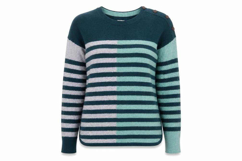 White Stuff Women's Multicoloured Striped Pullover, Size 8