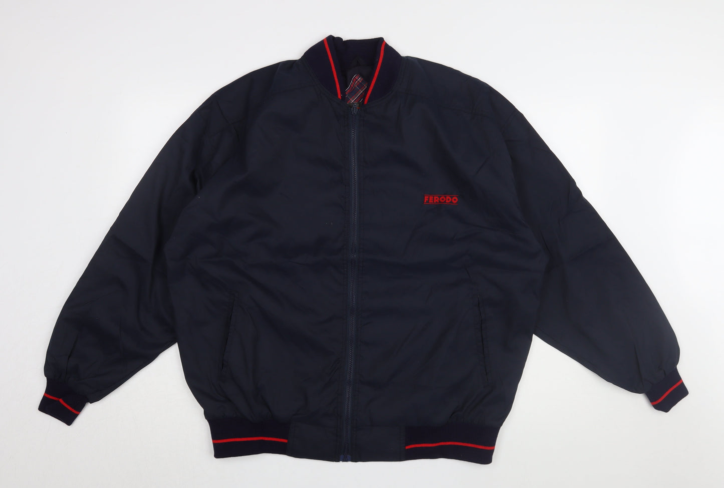 FERODO Men's Blue Bomber Jacket Size L - Casual Style