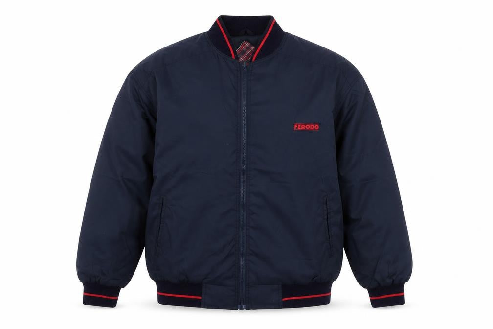 FERODO Men's Blue Bomber Jacket Size L - Casual Style