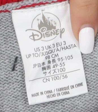 Preloved Disney Boys Multicoloured Mickey Mouse Christmas Jumper 3-4Y - Detail