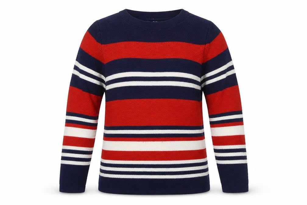 Isle Women's Multicoloured Striped Pullover Jumper 10-12