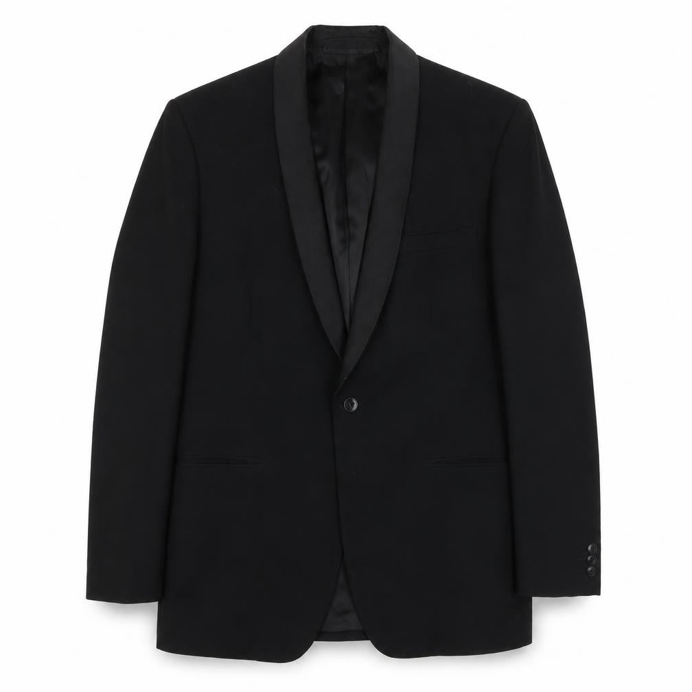 Maenson Men's Black Wool Tuxedo Blazer Size 40L