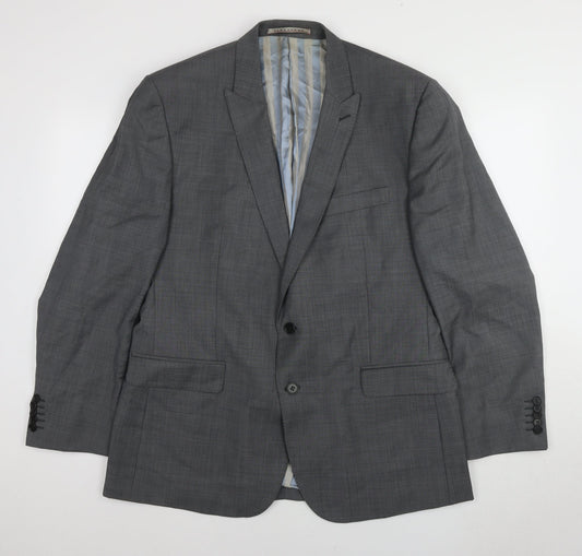 ALEXANDRE SAVILE ROW Men's Grey Blazer 44R Wool