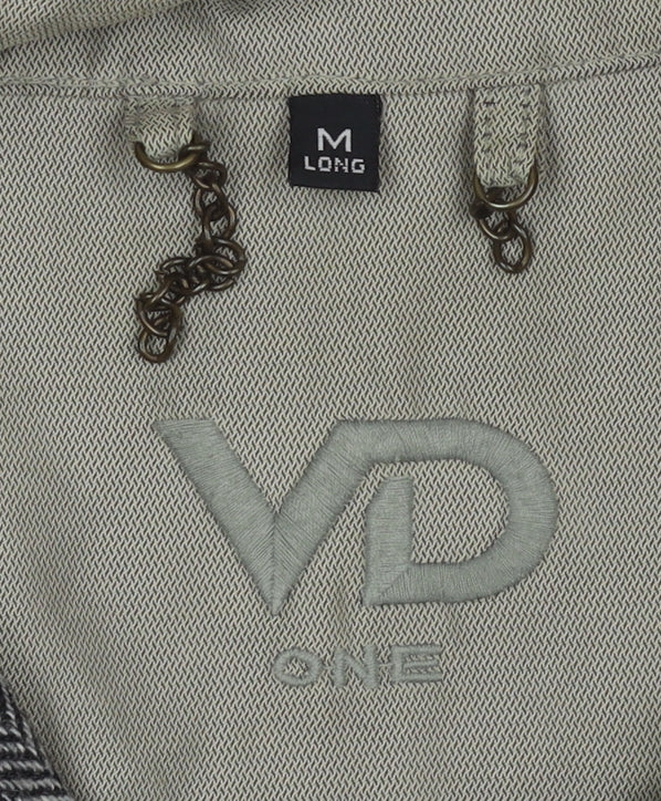 VD One Men's Grey Long Cotton Coat M