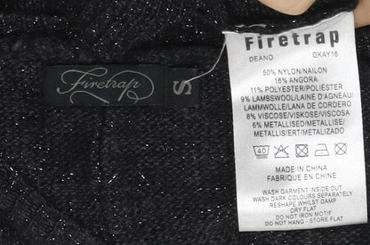 Firetrap Women's Black Knit Jumper Size S