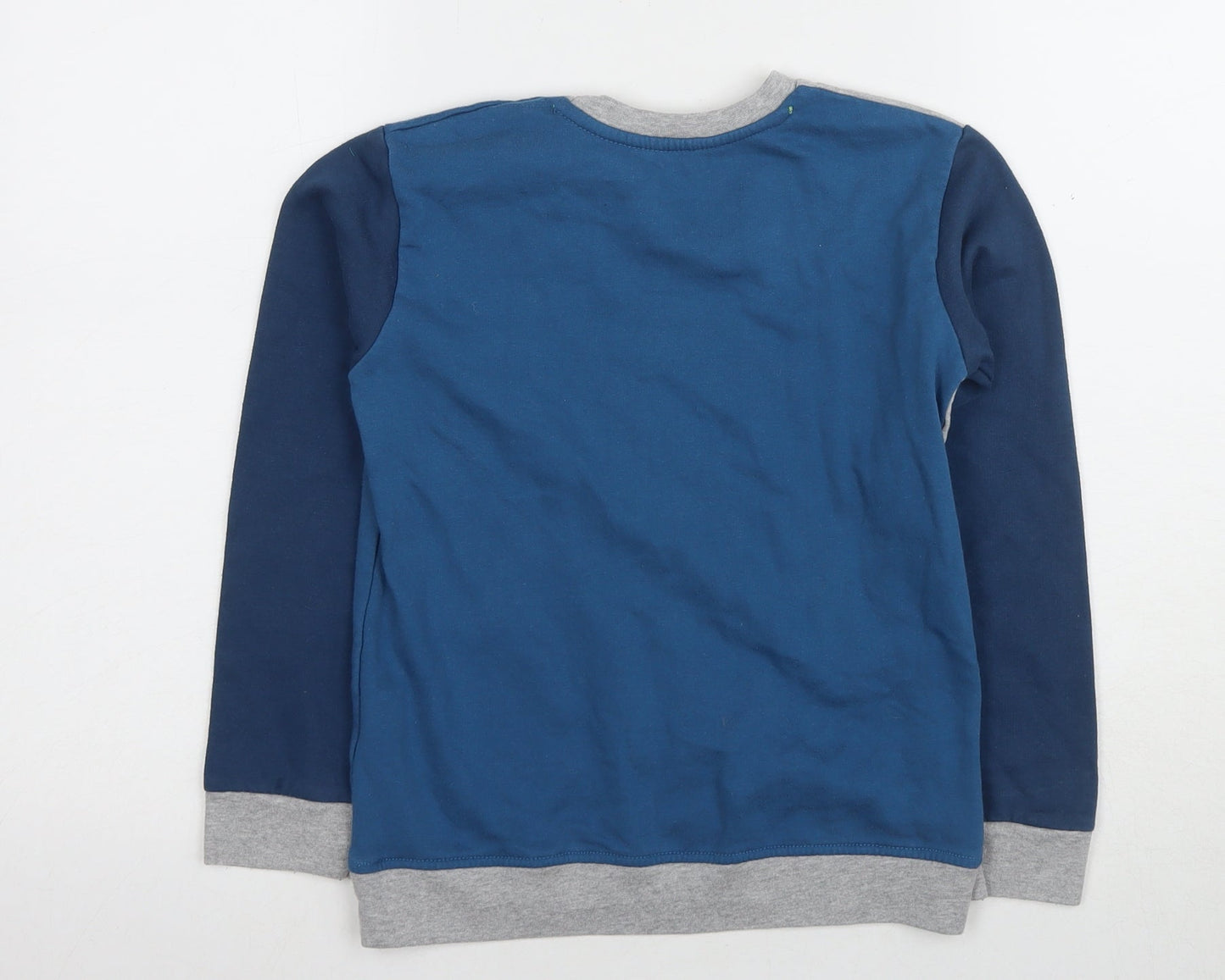 DKNY Jeans Boys Blue Grey Pullover Sweatshirt, Size 8 Years
