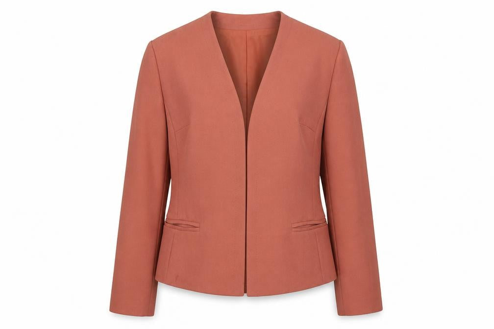Eastex Women’s Orange Blazer Size 12 Polyester Formal