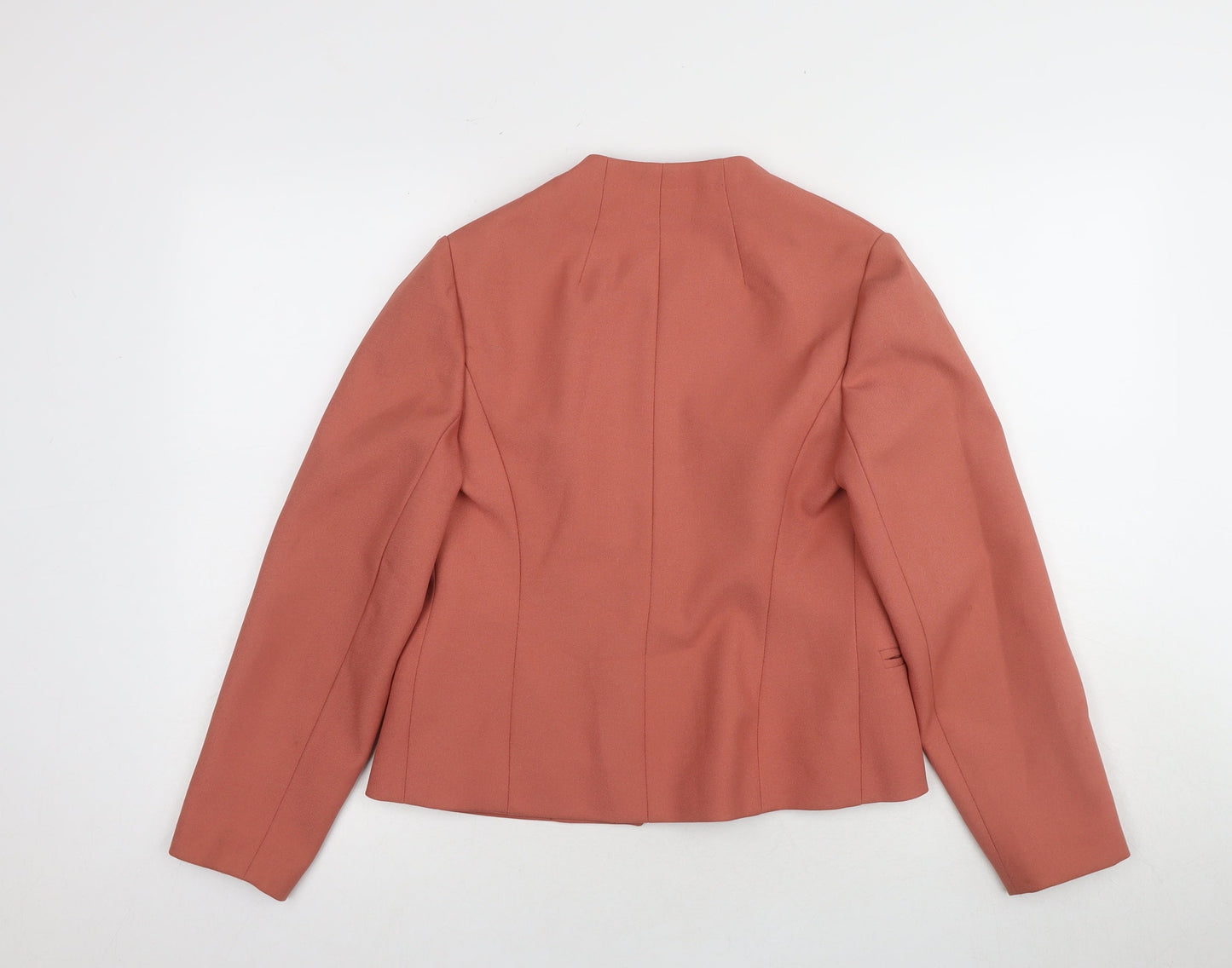 Eastex Women’s Orange Blazer Size 12 Polyester Formal