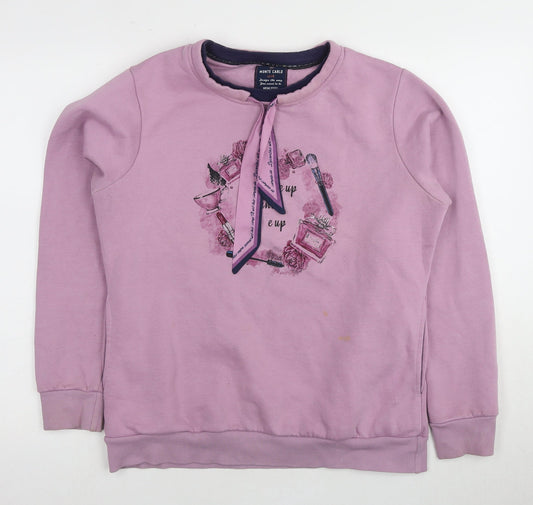 Monte Carlo Girls Purple Cotton Blend Pullover Sweatshirt 2XL