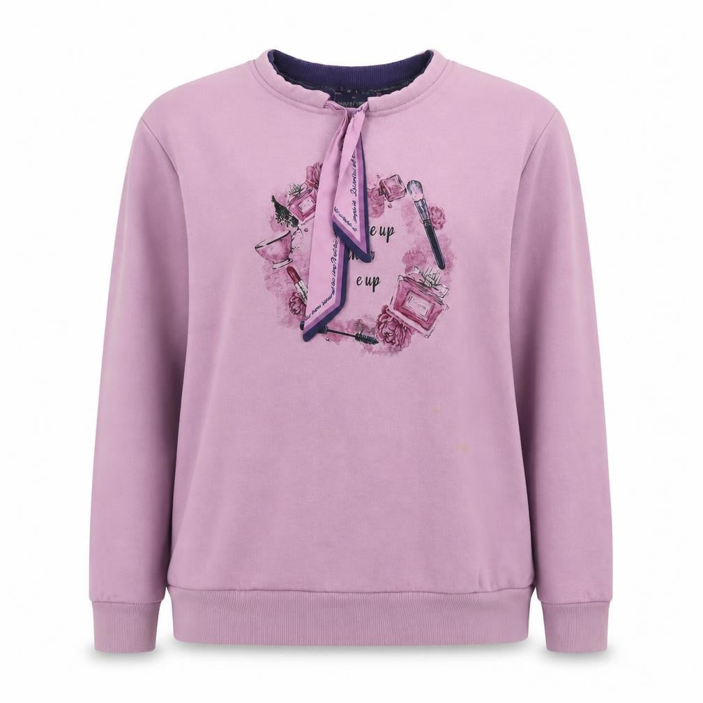 Monte Carlo Girls Purple Cotton Blend Pullover Sweatshirt 2XL