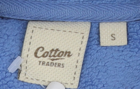 Cotton Traders Blue Men's Fleece Jacket S Casual Zip