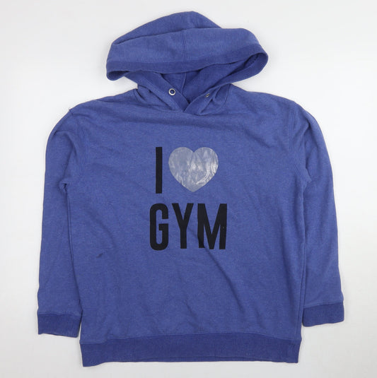 Red Herring Women's Blue Medium Graphic Pullover Hoodie