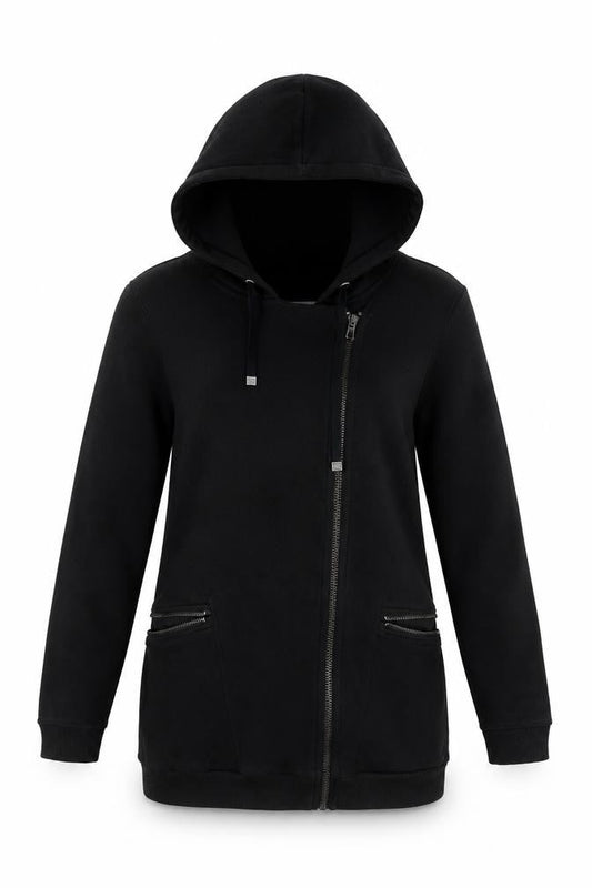 Marc New York Women’s Black Full Zip Hoodie Size 8