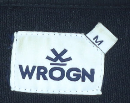 WROGN Men's Black Hoodie, Medium, Pullover, Hooded