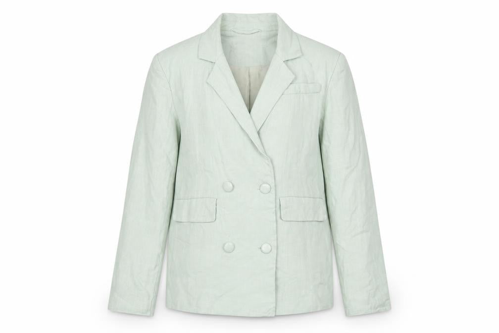 PrettyLittleThing Green Double-Breasted Women's Blazer