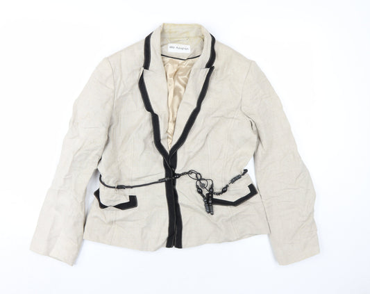 Marks and Spencer Women’s Beige Linen Blazer Size 12