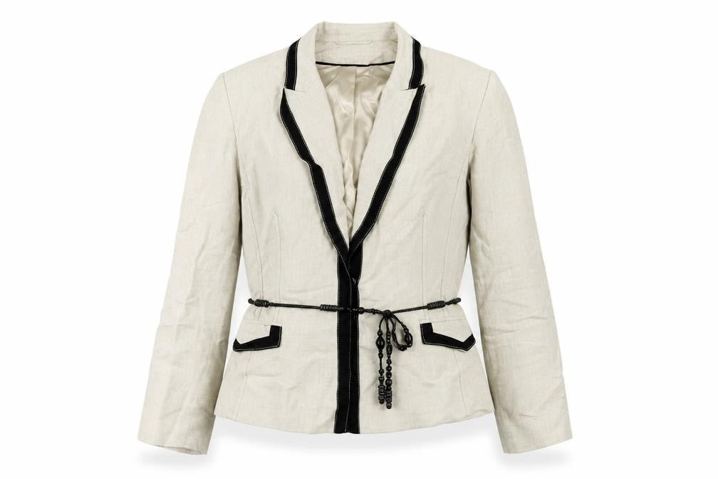 Marks & Spencer Women’s Beige Linen Blazer Size 12
