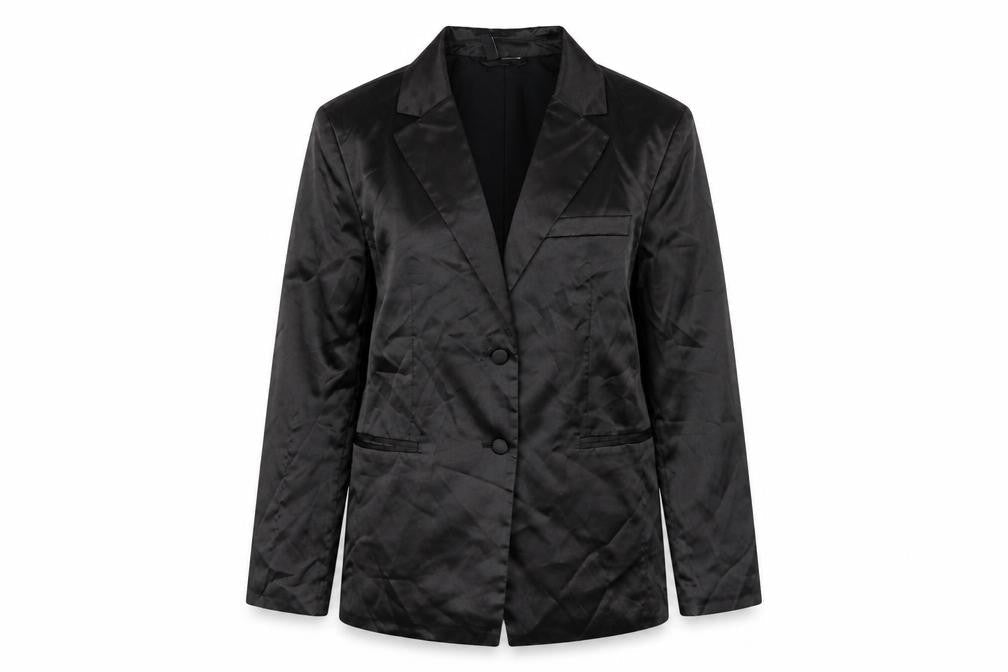 H&M Women's Black Blazer 2XS Button Classic Jacket
