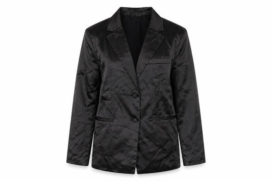 H&M Women's Black Blazer 2XS Button Classic Jacket