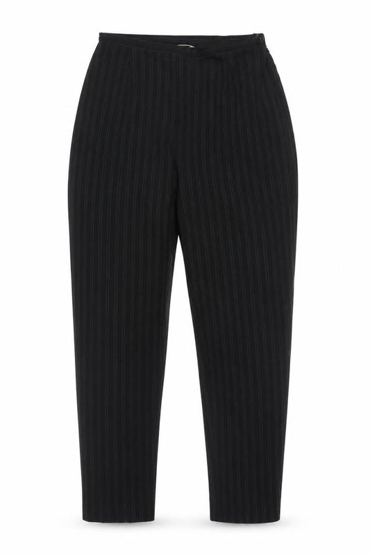 Kaliko Women's Black Striped Dress Trousers Size 12