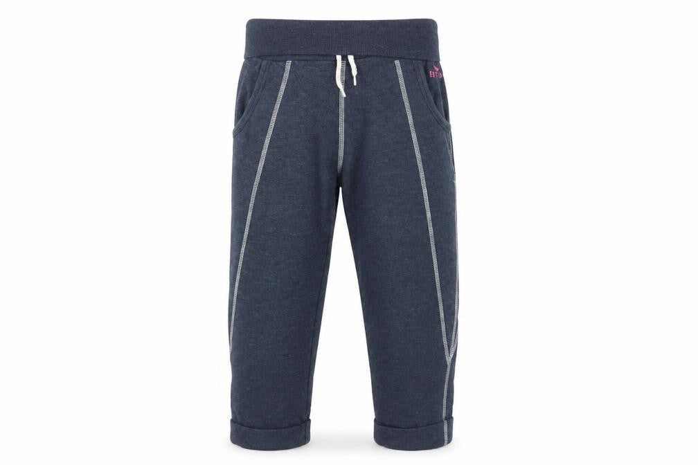 M&Co Girls Blue Jogger Trousers 11-12 Years Cotton Blend