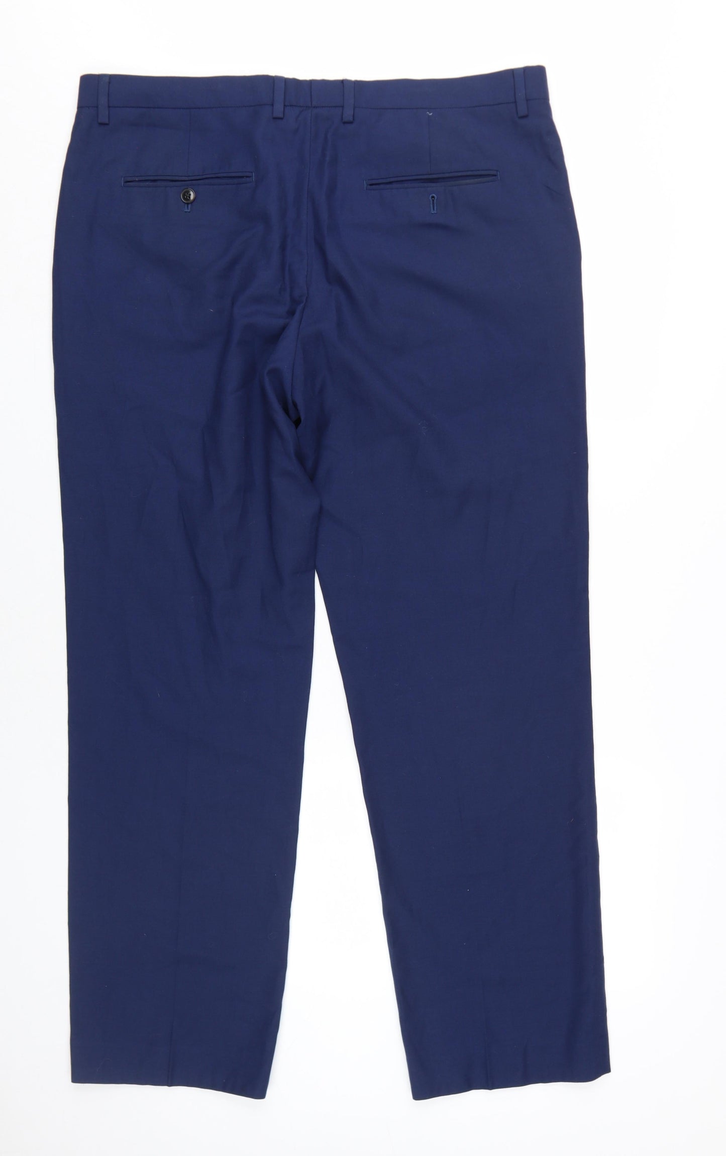 Burton Menswear Men's Blue Dress Pants 36R