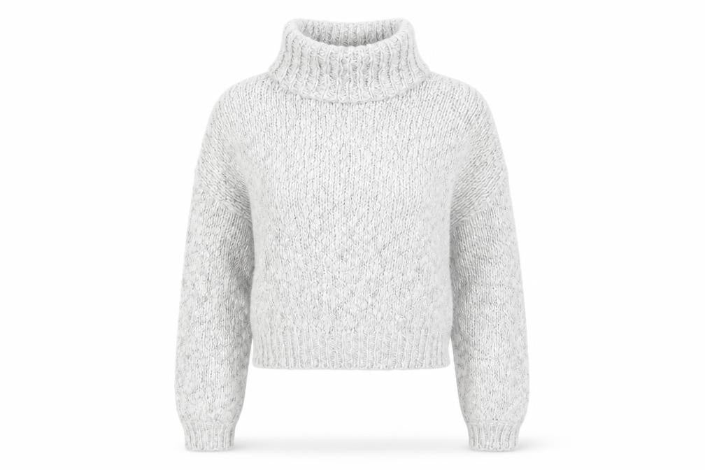 Hollister Women's Grey Pullover XS Roll Neck Jumper