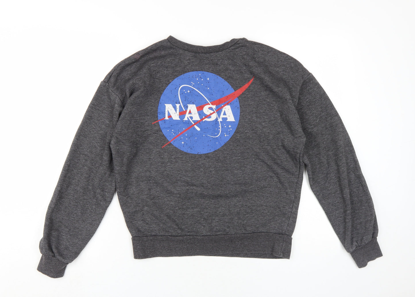 NASA Unisex Grey XS Pullover Sweatshirt with Logo