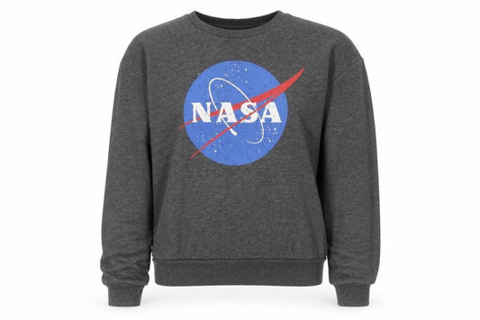 NASA Unisex Grey XS Pullover Sweatshirt with Logo
